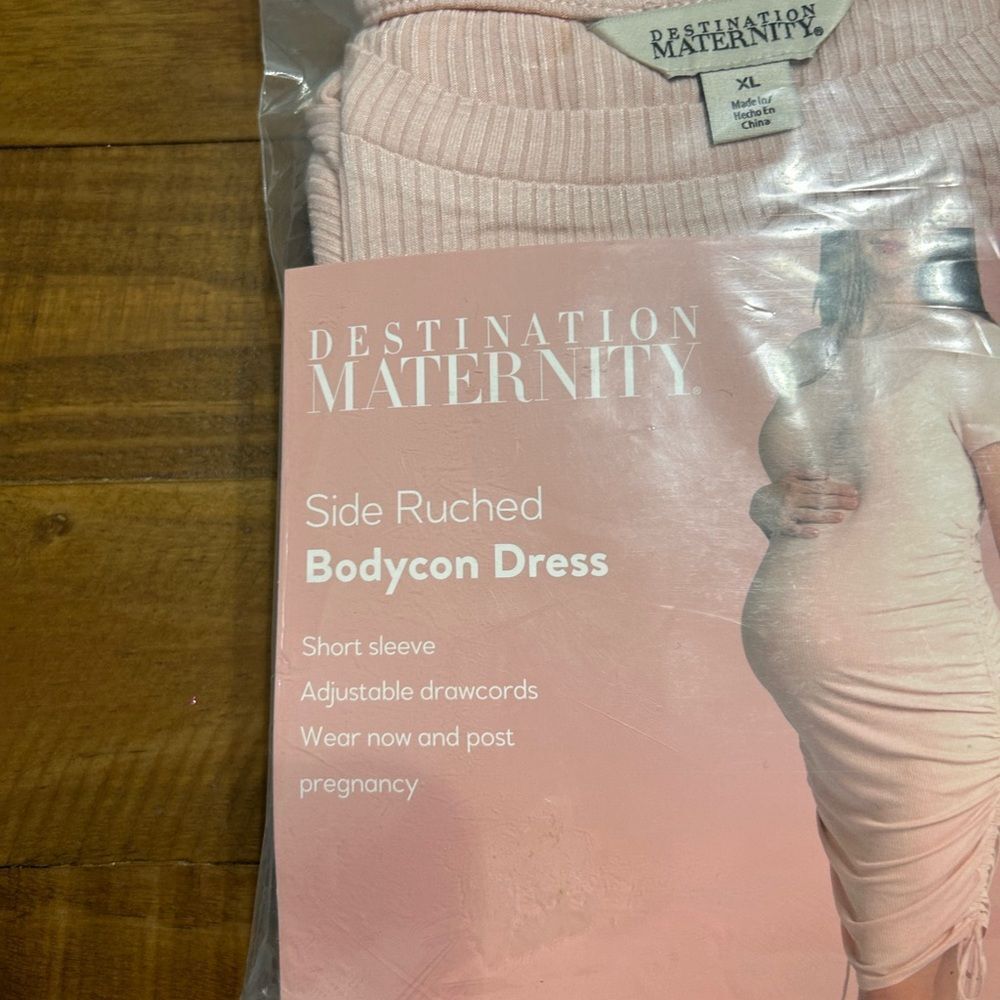 Destination Maternity's Ruched Maternity Dress - Picture 4 of 4